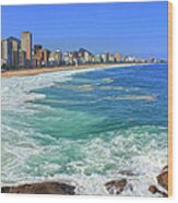 Ipanema And Leblon Wood Print