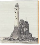 Ireland Lighthouse Wood Print