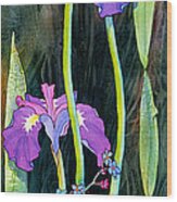 Iris Tall And Slim Wood Print