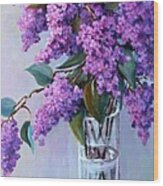 It Is Lilac Time Wood Print