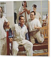 Jack Nicholson In One Flew Over The Cuckoo's Nest Wood Print