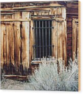 Jailhouse In Bodie State Park California Wood Print