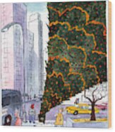January 3rd At Rockefeller Center Wood Print
