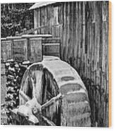 January Grist Mill Wood Print