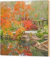 Japanese Garden Impression 1 Wood Print