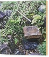 Japanese Garden Meditation Wood Print