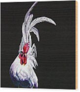 Japanese Rooster Wood Print