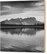 Jasper Lake Wood Print
