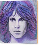 Jim Morrison Wood Print