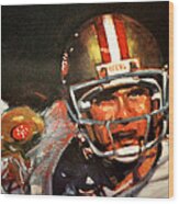 Joe Montana Wood Print