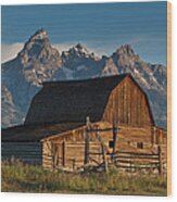 John And Bartha Moulton Barn Wood Print