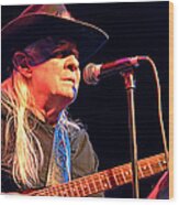 Johnny Winter Wood Print