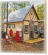 Jones' Tex Co Station Wood Print