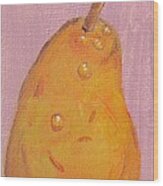 Juicy Pear Wood Print