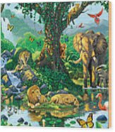 Jungle Harmony Wood Print