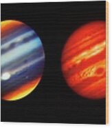 Jupiter's Atmosphere Wood Print