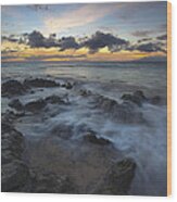 Kamaole Seascape Wood Print