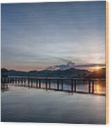 Kaneohe Beach Park Sunrise Wood Print