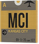 Kansas City Airport Poster 1 Wood Print
