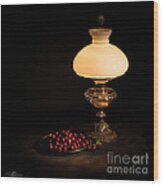 Kerosene Lamp Wood Print