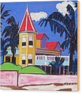 Key West Southern House Wood Print