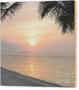 Key West Sunet Wood Print