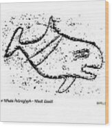 Killer Whale Petroglyph Wood Print