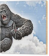 King Kong Wood Print