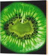 Kiwi Slice Wood Print