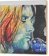 Kurt Cobain Wood Print