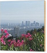 L.a. From Beverly Hills Wood Print