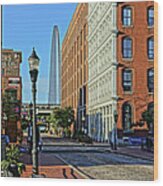 Laclede's Landing Just North Of The Arch Wood Print