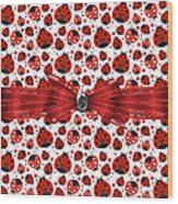 Ladybug Obsession Wood Print