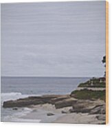 Lajolla Shoreline Wood Print