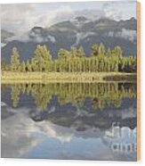 Lake Matheson Wood Print