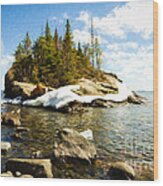 Lake Superior Wood Print