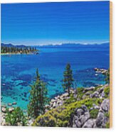 Lake Tahoe Summerscape Wood Print