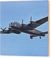 Lancaster Bomber Wood Print