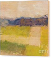 Landscape Abstract Impression Wood Print