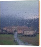 #landscape #rain #igerslucca #tuscany Wood Print