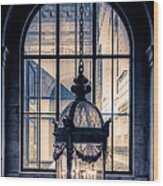 Lantern And Arched Window Wood Print
