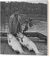 Large King Salmon Moss Landing Monterey California  Circa 1955 Wood Print