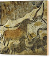Lascaux Cave Painting Wood Print