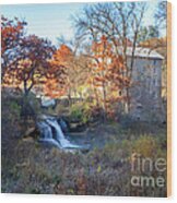 Late October At Pickwick Mill Wood Print