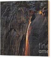 Lava Flow Wood Print