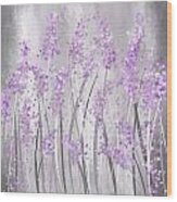 Lavender Art Wood Print