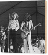 Led Zeppelin Bath Festival 1969 Wood Print