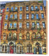 Led Zeppelin Physical Graffiti Building In Color Wood Print