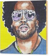 Lenny Kravitz Wood Print