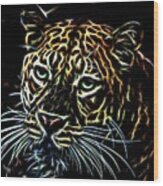 Leopard Glow Wood Print